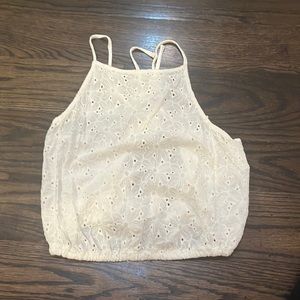 white brandy melville crop top